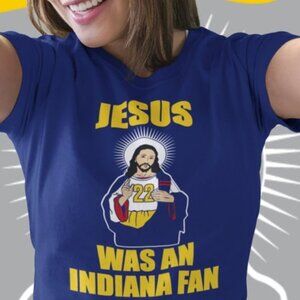 Indiana Fan Shirt Clark Indiana Basketball Jesus Shirt Tailgate Tee royal